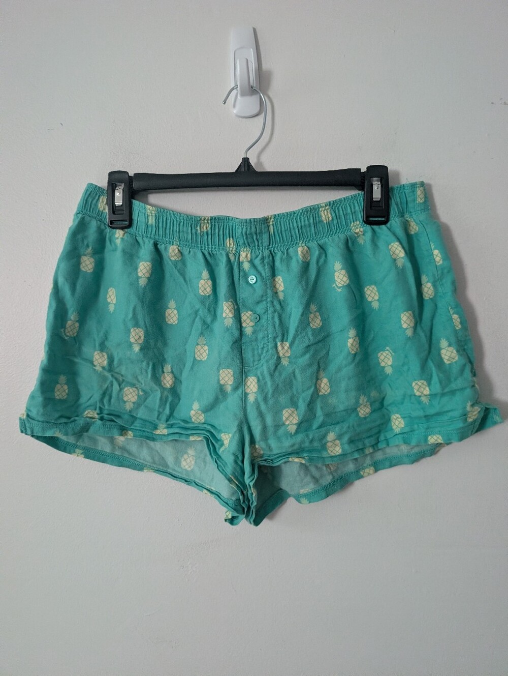 Victoria's Secret PINK Teal Pineapple Sleep Shorts Size Small